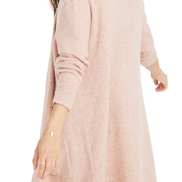 NWT madewell KENT CARDIGAN SWEATER IN HEATHER CARNATION - Picture 3 of 5